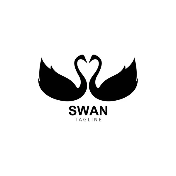 Векторная иллюстрация логотипа Swan — стоковый вектор