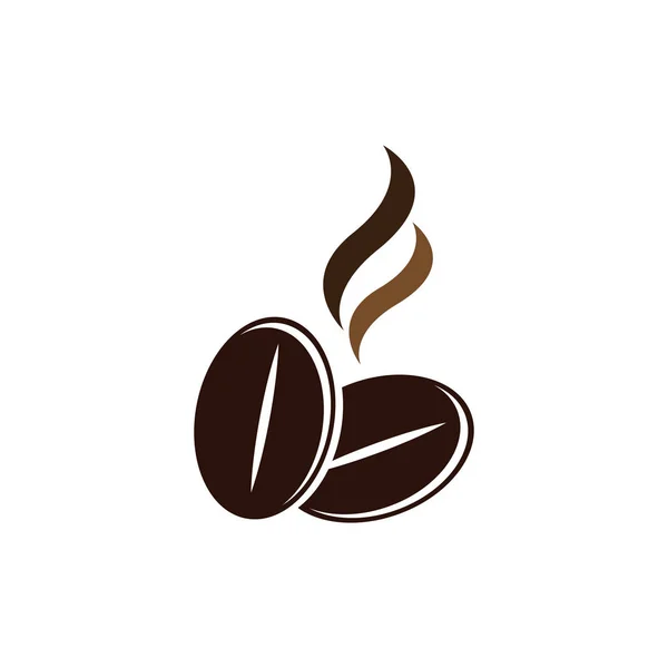 Vector granos de café plantilla vector icono ilustración — Archivo Imágenes Vectoriales