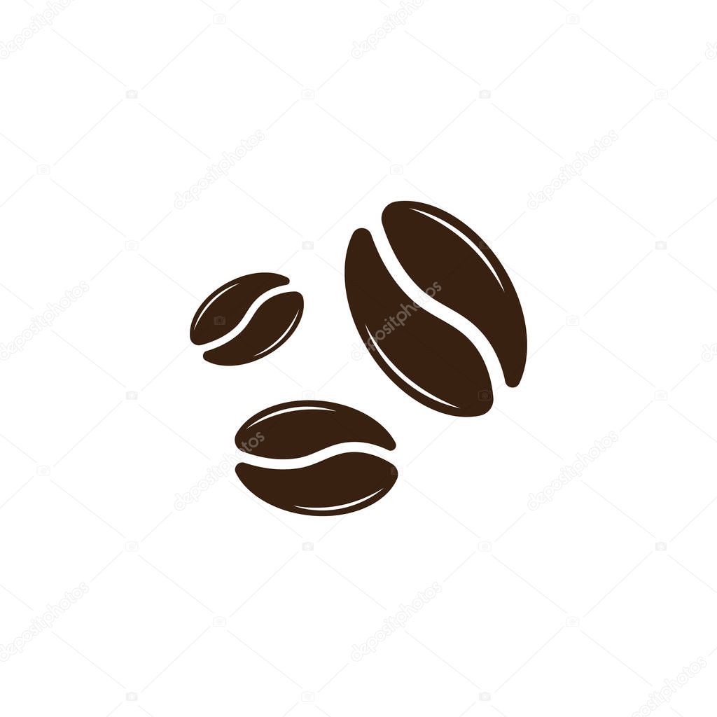vector coffee beans template vector icon illustration 