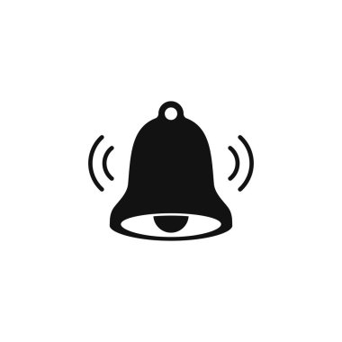 Vektör Alarm çan logosu simgesi vektör illüstrasyon 