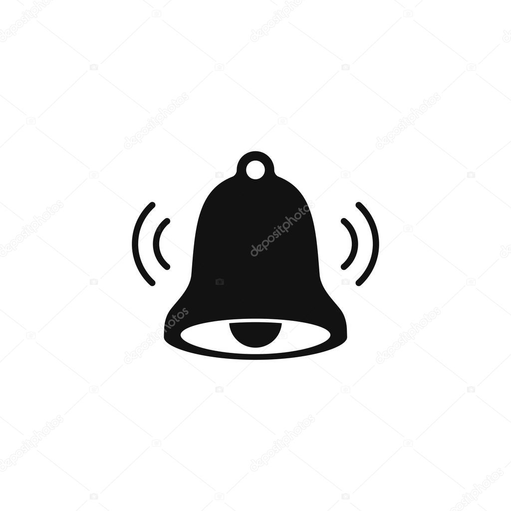 Vector Alarm bell logo icon template vector illustration 