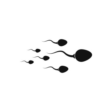 Sperm / Spermatozoa vektör logo simgesi resim 