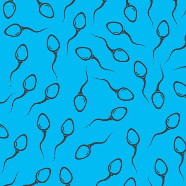 Sperm / Spermatozoa arka plan vektörü 