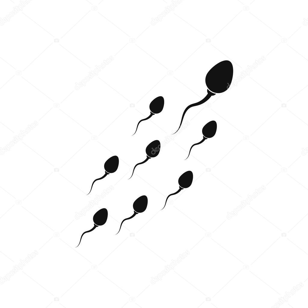 Sperm / Spermatozoa vector logo icon illustration 