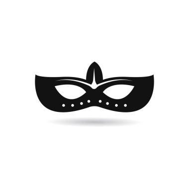 maskeli vektör simgesi illüstrasyon 