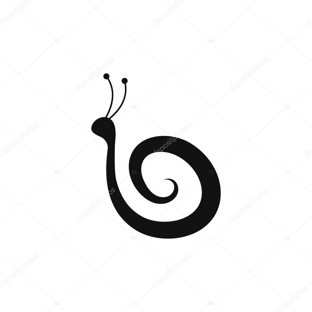 Snail logo template vector icon illustration design