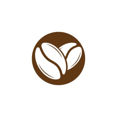 vektör kahve fasulye illüstrasyon vektör şablon 