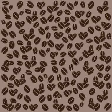 vektör kahve çekirdekleri arka plan 