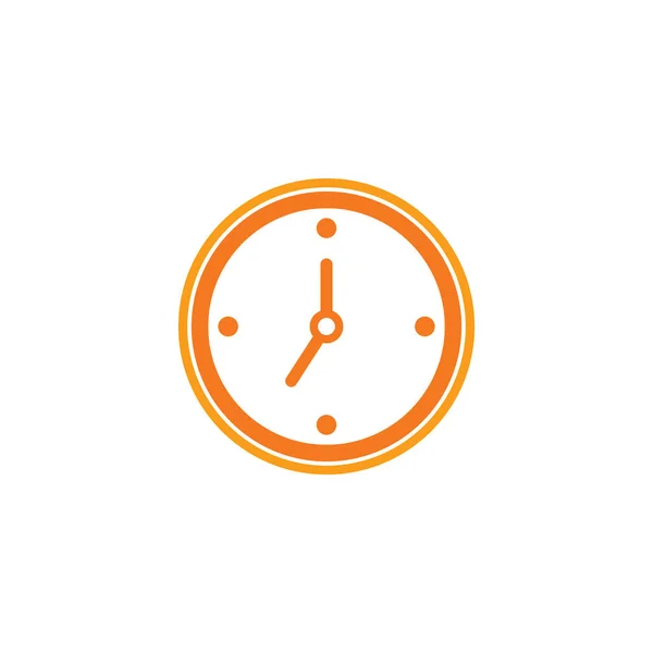 Tiempo reloj logo diseño — Archivo Imágenes Vectoriales