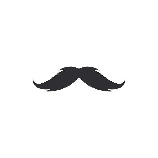 Moustache logotipo modelo vetor —  Vetores de Stock