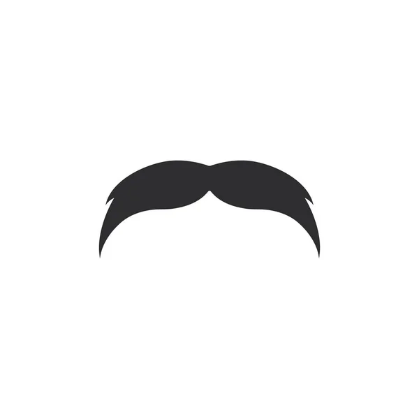 Moustache logo plantilla vector — Archivo Imágenes Vectoriales