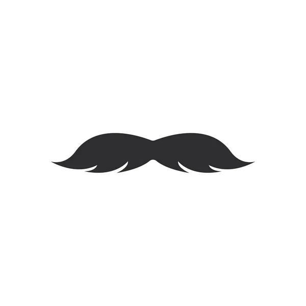 Moustache logo plantilla vector — Vector de stock