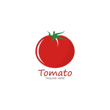 Domates logosu vektör simgesi 