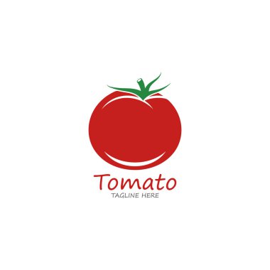 Domates logosu vektör simgesi 