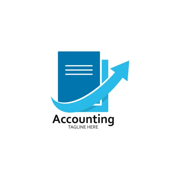 Modello di business accounting e logo finanziario vettoriale illustrat — Vettoriale Stock