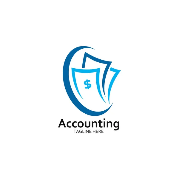 Modello di business accounting e logo finanziario vettoriale illustrat — Vettoriale Stock