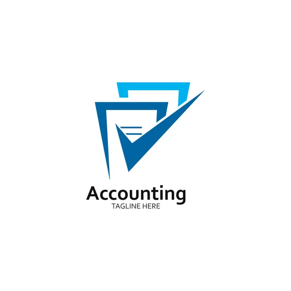 Contabilidad de negocios y logotipo financiero plantilla vector illustrat — Vector de stock
