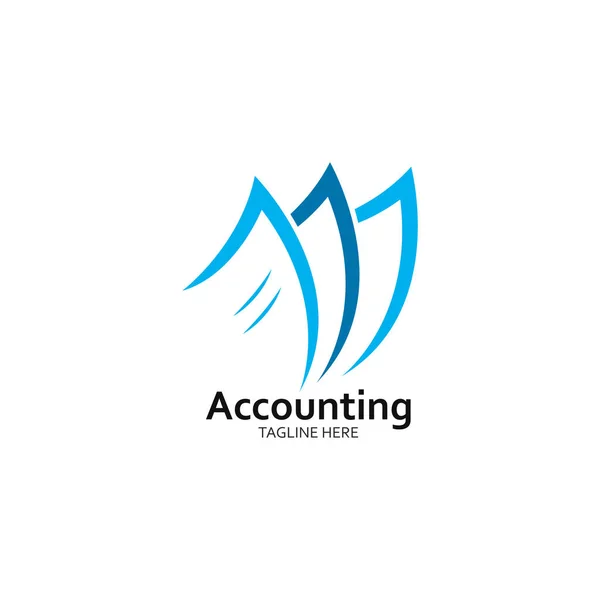 Modello di business accounting e logo finanziario vettoriale illustrat — Vettoriale Stock
