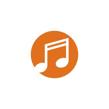 Müzik notası vektör illüstrasyonu 