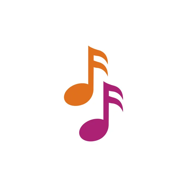 Música nota vector icono ilustración — Vector de stock