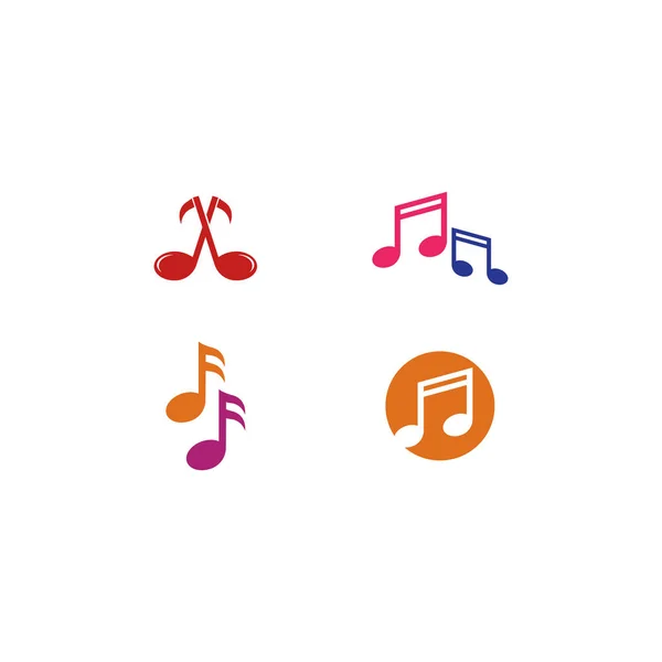 Música nota vector icono ilustración — Vector de stock