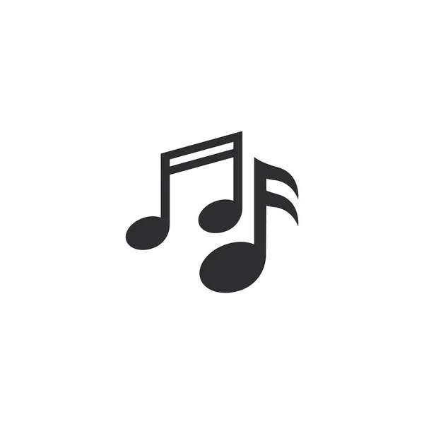 Música nota vector icono ilustración — Vector de stock