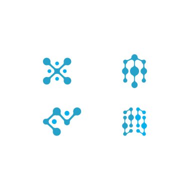 Metaball şablonu logo tasarım vektörü