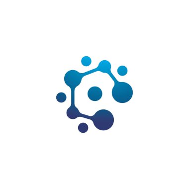 Metaball şablonu logo tasarım vektörü