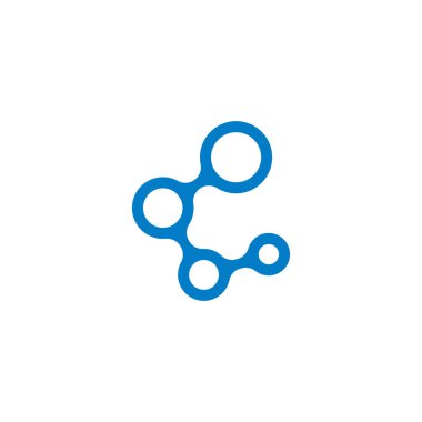 Metaball şablonu logo tasarım vektörü