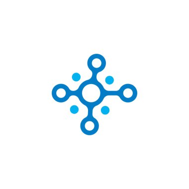 Metaball şablonu logo tasarım vektörü