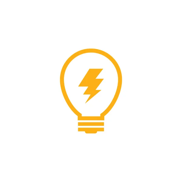 Light bulb logo template vector icon illustration — Stock Vector