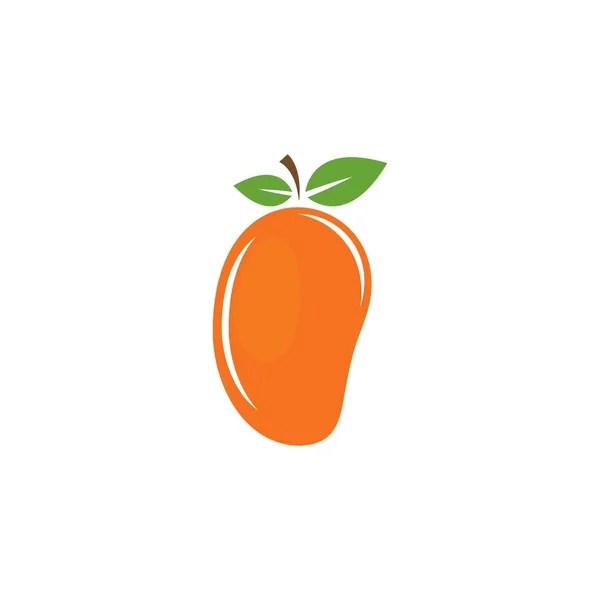 Mango en estilo plano. Mango vector logo. — Vector de stock