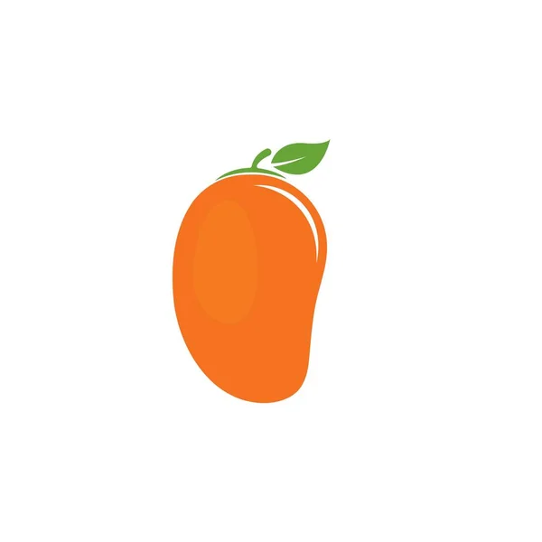 Mango en estilo plano. Mango vector logo. — Vector de stock