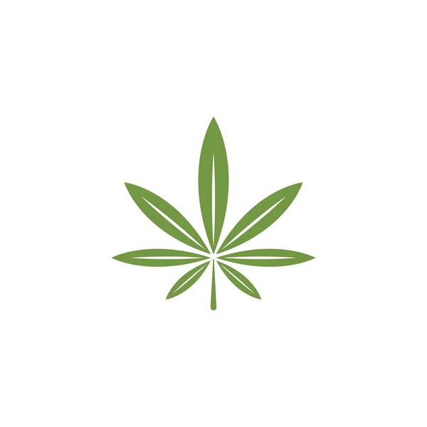Canabis leaf template vektor illustration icon — Stockvektor