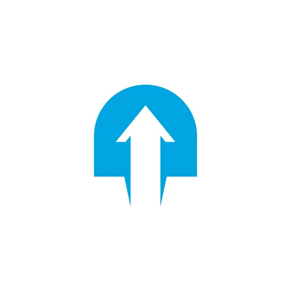 Pfeile Vektor Illustration Symbol Logo Vorlage — Stockvektor
