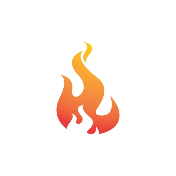 Icône vectorielle de modèle de logo de flamme de feu Logo d'huile, de gaz et d'énergie — Image vectorielle