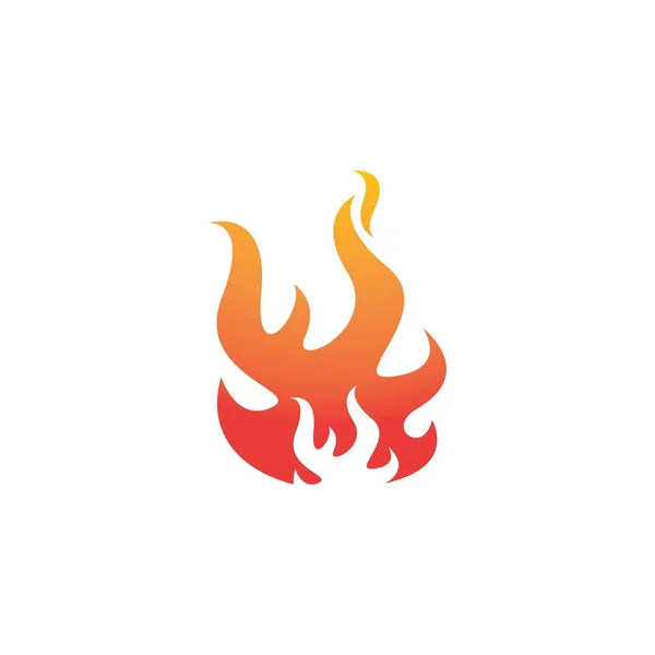 Icône vectorielle de modèle de logo de flamme de feu Logo d'huile, de gaz et d'énergie — Image vectorielle