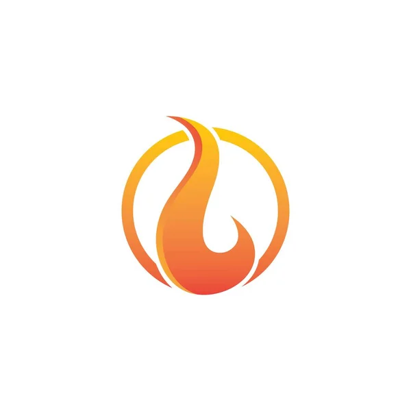 Incendio llama Logo Plantilla vector icono Petróleo, gas y energía logotipo — Archivo Imágenes Vectoriales