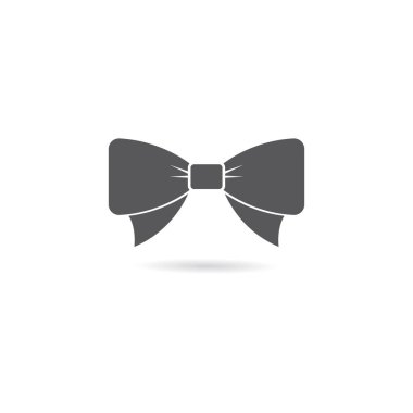 Kelebek kravat vektör simgesi illüstrasyon 