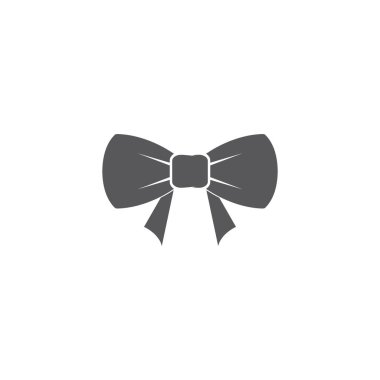 Kelebek kravat vektör simgesi illüstrasyon 