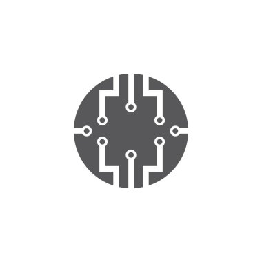 Vektör logo teknolojisi kavramı illüstrasyon 