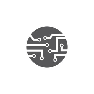 Vektör logo teknolojisi kavramı illüstrasyon 