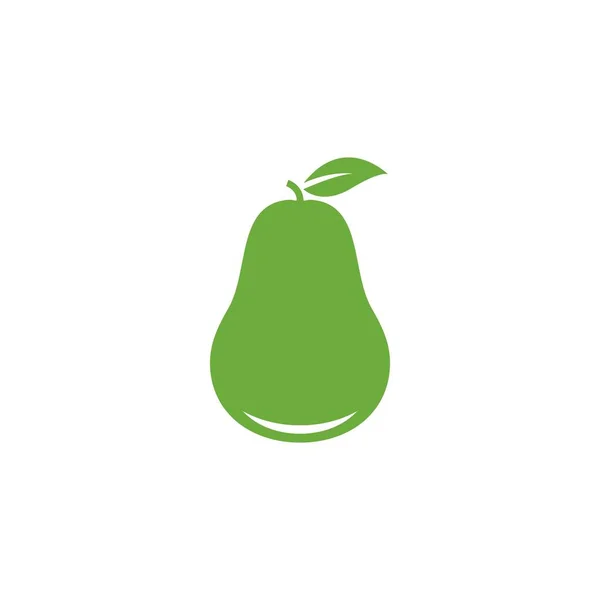 Ilustração do ícone do vetor do logotipo do fruto da pêra —  Vetores de Stock