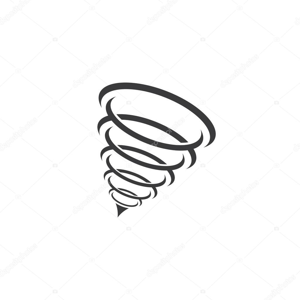 Tornado logo template symbol vector illustration design