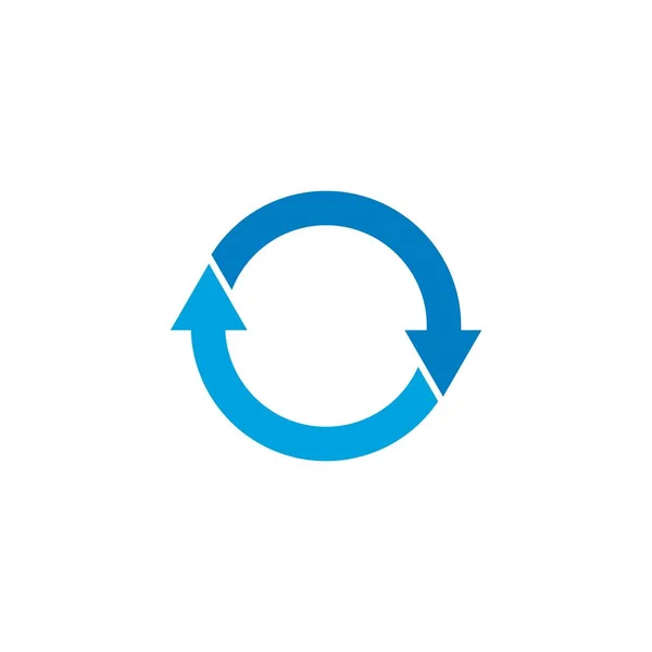 Шаблон логотипа круга со стрелками — стоковый вектор