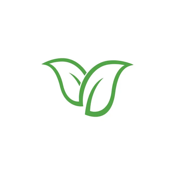 Modelo de logotipo de folha de árvore ecológica — Vetor de Stock