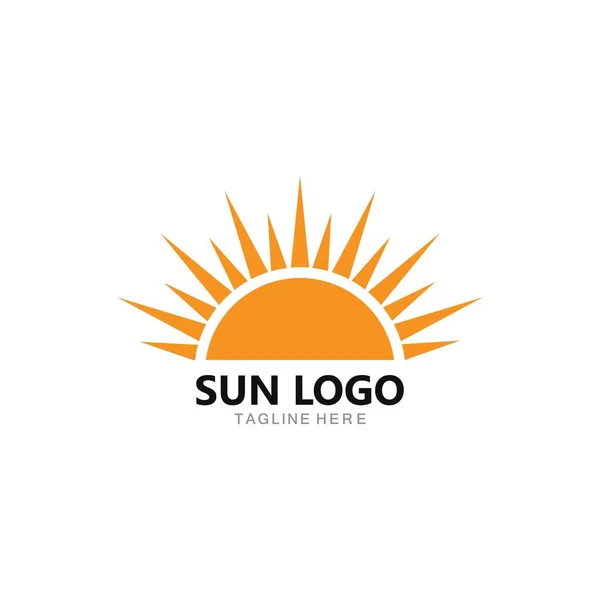 Sun λογότυπο Icon διανυσματική απεικόνιση — Διανυσματικό Αρχείο