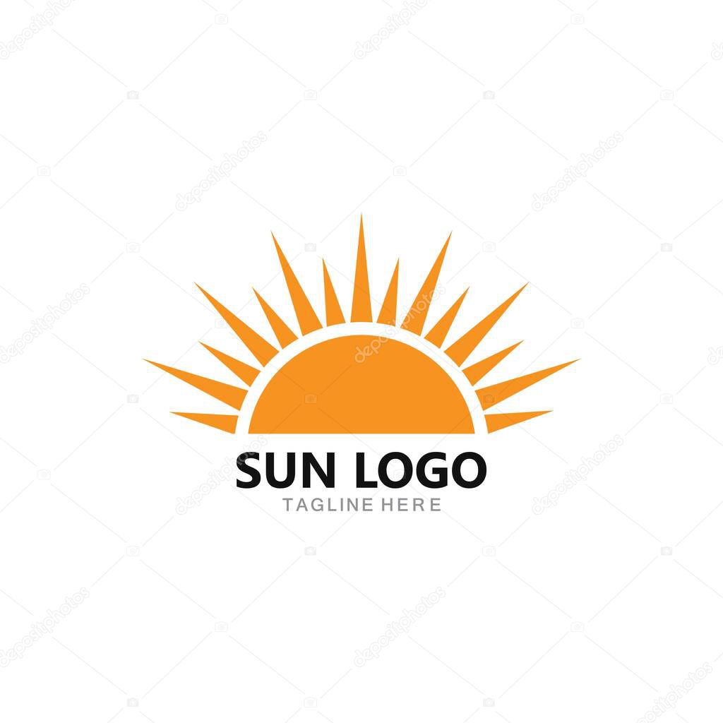 Sun Logo Icon Vector illustration design