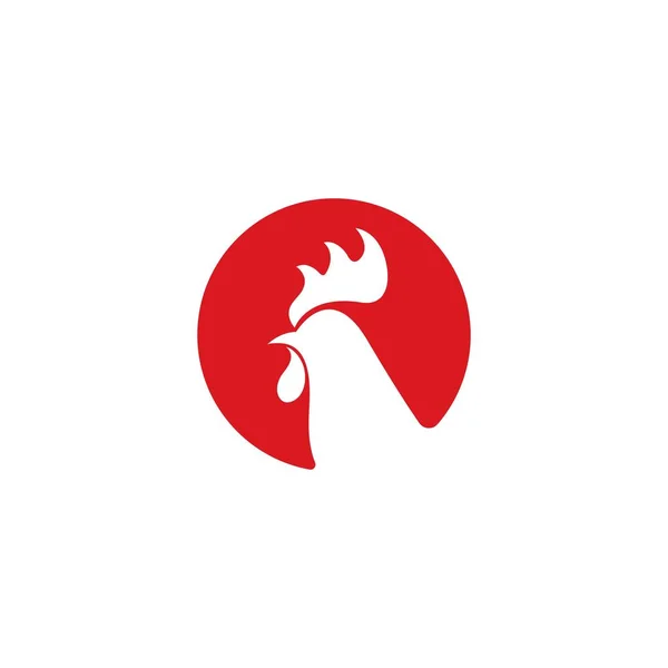 Εικονογράφηση φορέα πρότυπο λογότυπο Rooster — Διανυσματικό Αρχείο