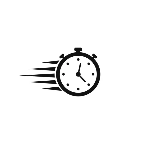 Modèle de chronomètre plus rapide illustration icône vectorielle — Image vectorielle